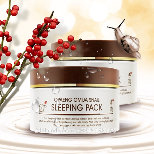 Mặt nạ ngủ Opaeng Omija Snail Sleeping Pack 100ml Mặt nạ ngủ Opaeng Omija Snail Sleeping Pack 100ml